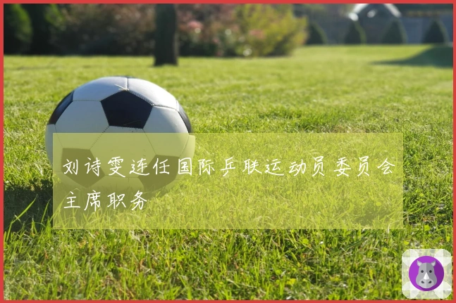 刘诗雯连任国际乒联运动员委员会主席职务